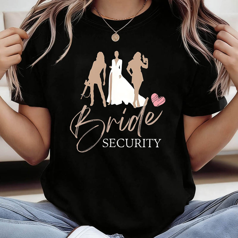 Bride SECURITY Graphic Print Women's T-shirt.