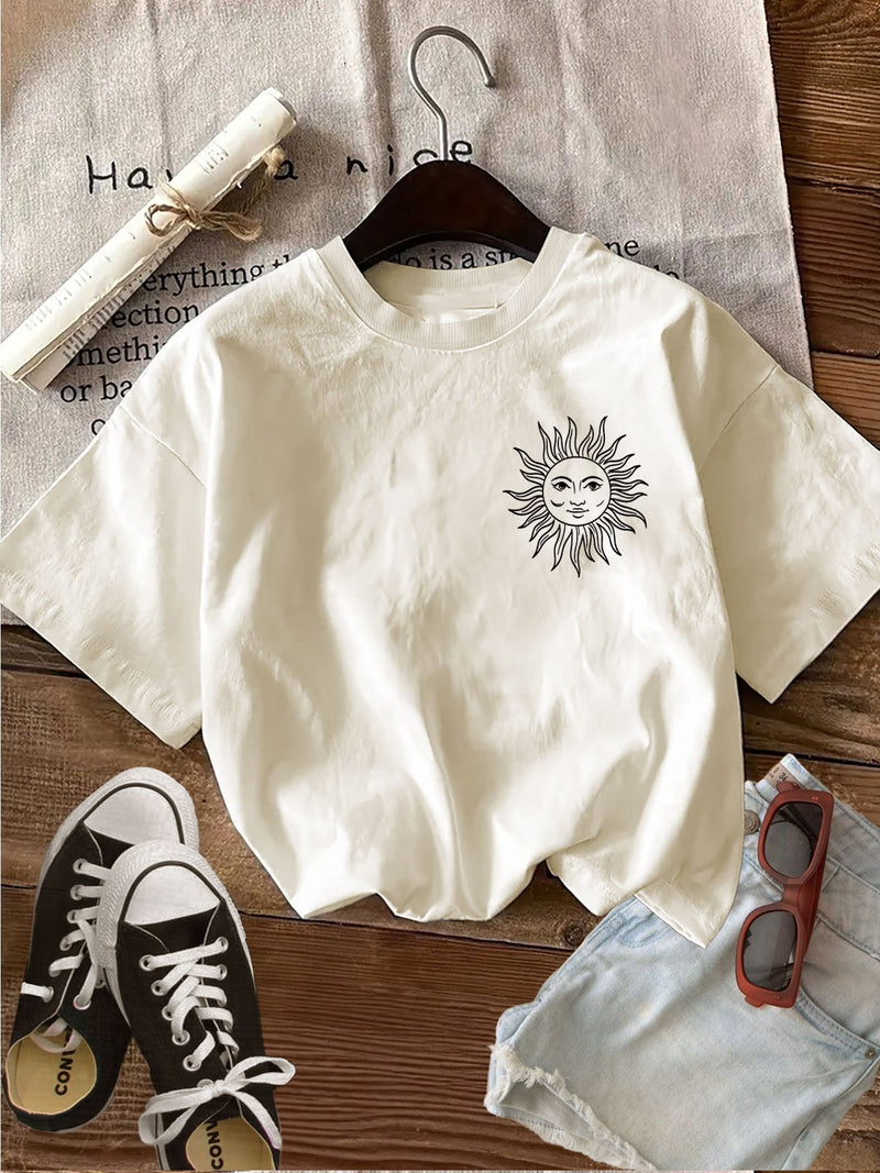 Women's Casual Top Hand-Painted Style.