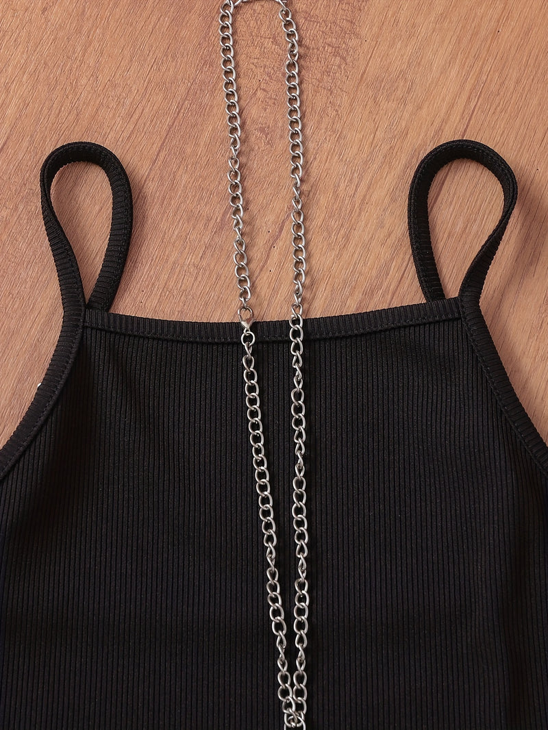 Women's Tank Top And Beach Vacation Style Printed Pants Set.