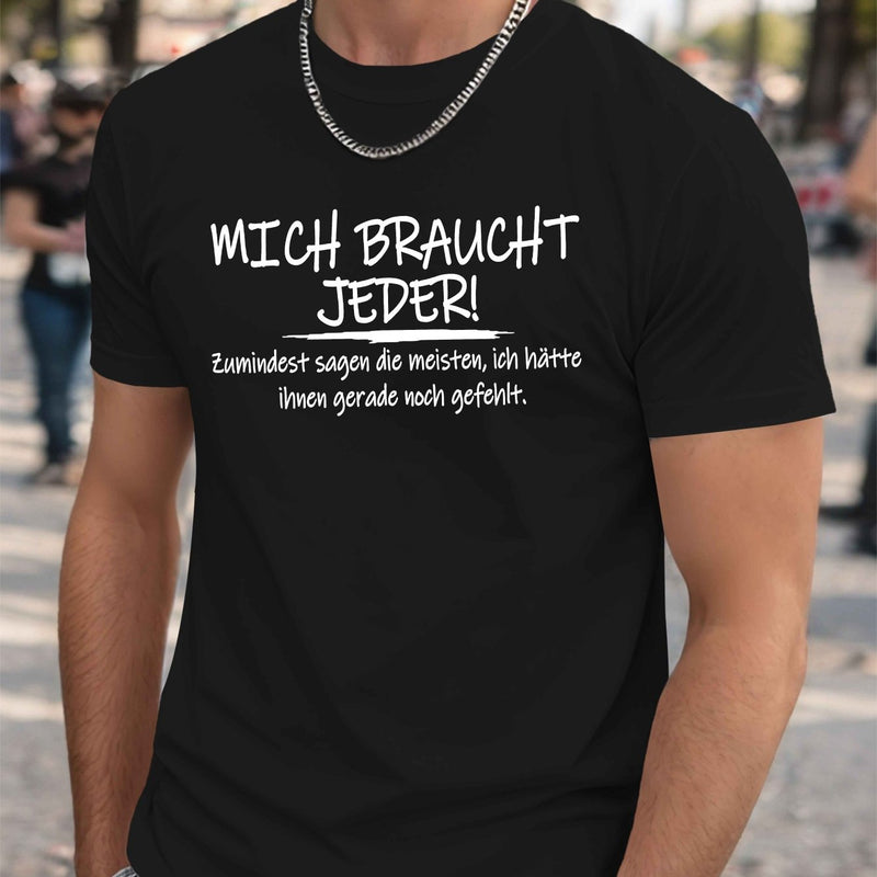 Men’s Funny German Crinkle Plus Size T-Shirt.