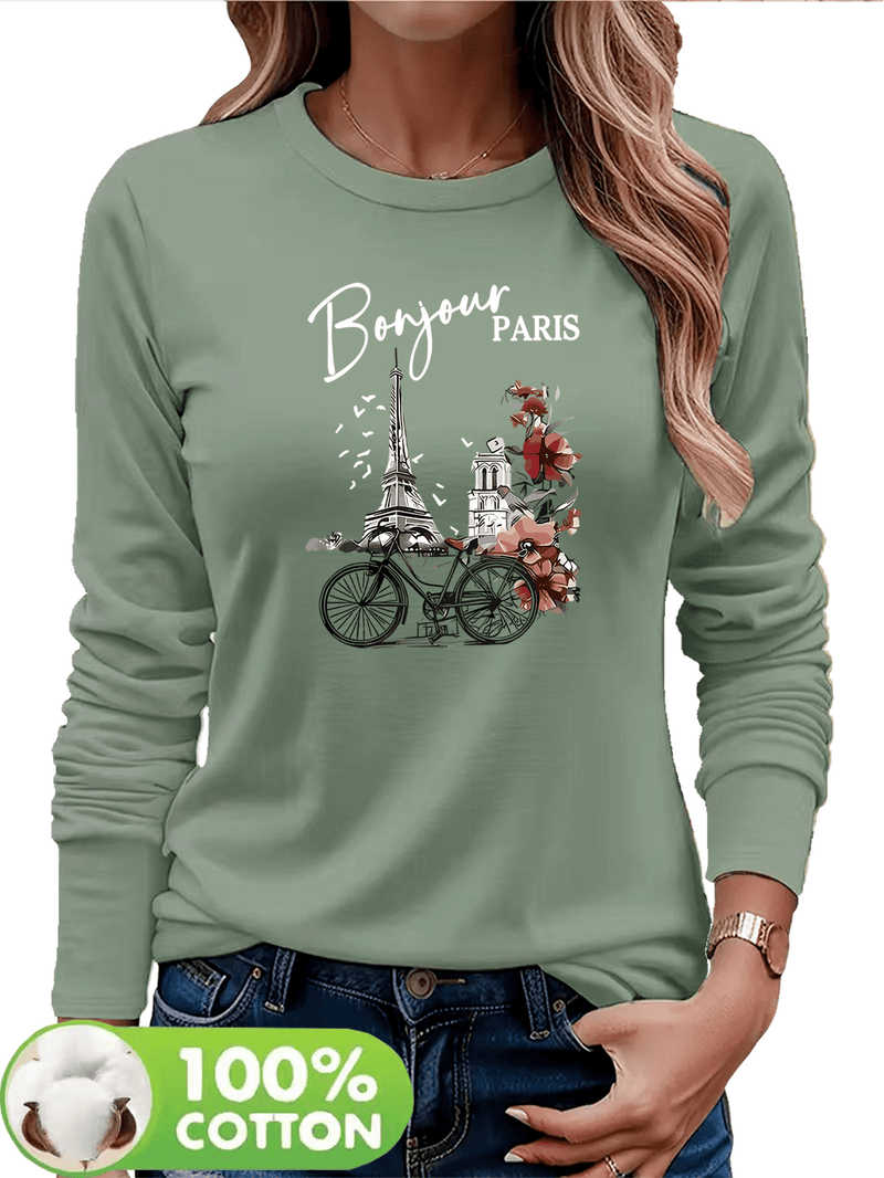 Women's T-Shirt for Autumn And Winter, a Comfortable And Breathable Casual.