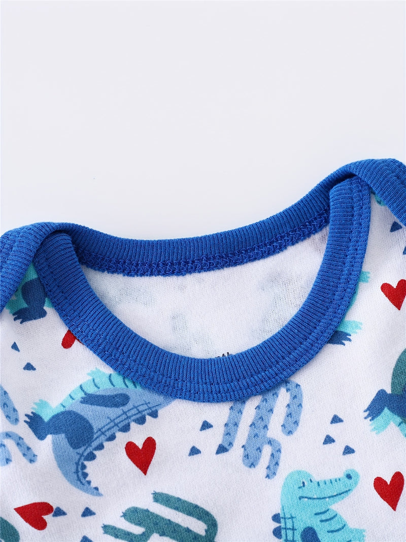 3pcs European and American Style Baby Short-Sleeve Bodysuit Romper Set.