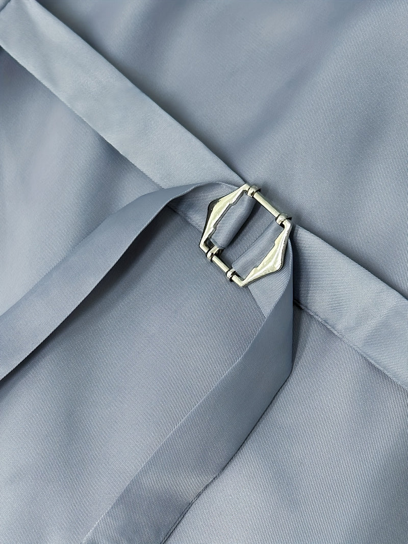 Men's Classic One-Button Suit - 3pcs Suit.