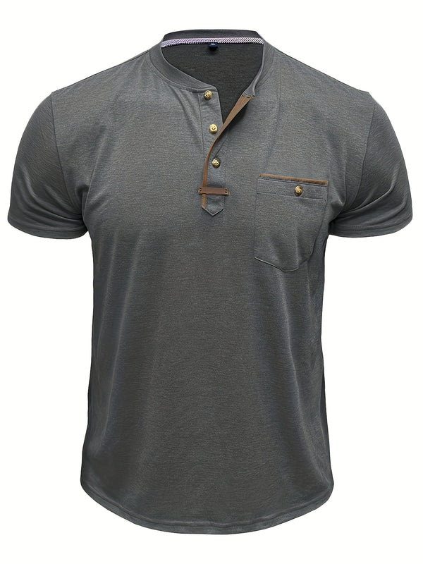 Men's Summer Short-Sleeve Round Neck T-Shirt.