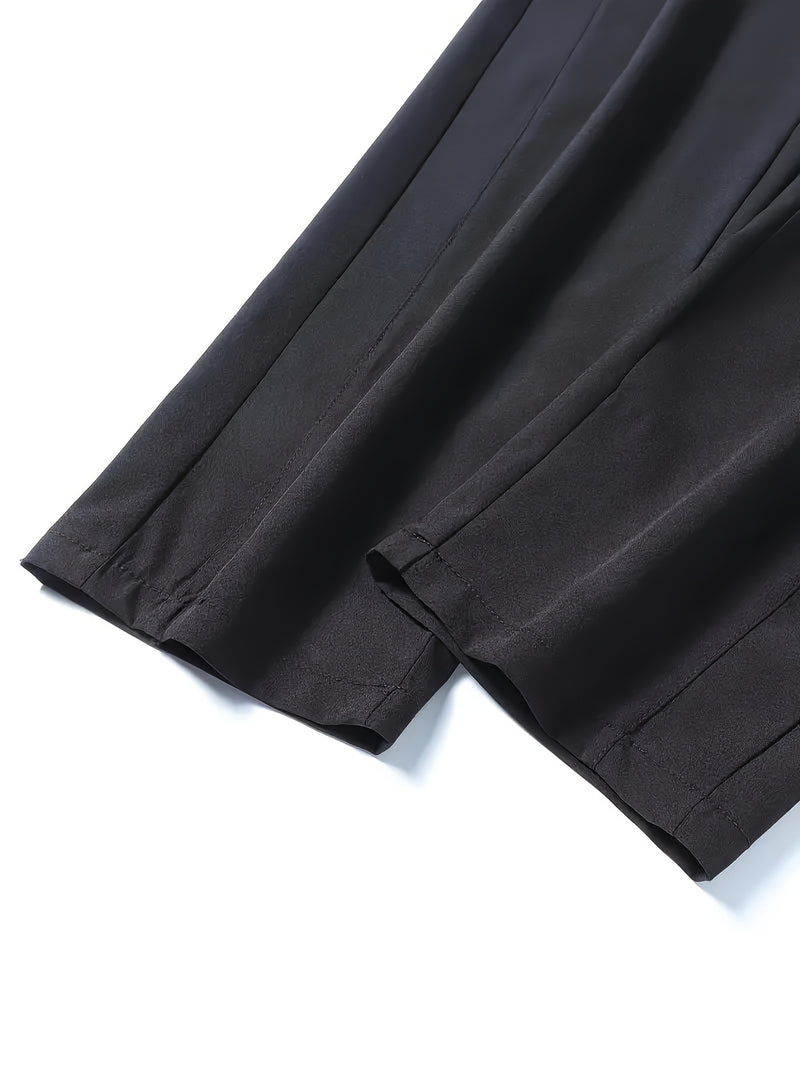 3pcs Men's Athletic Pants - Quick-Dry Drawstring Fitness Joggers.