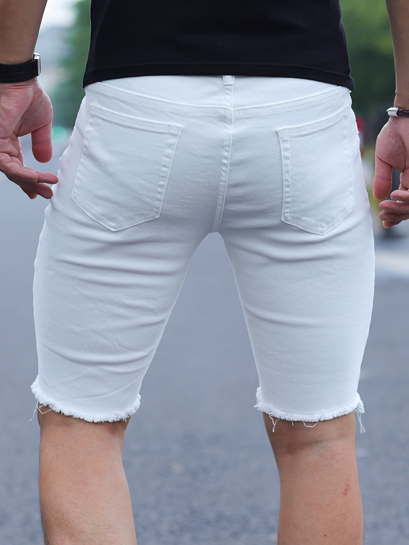 Men's Denim Shorts.