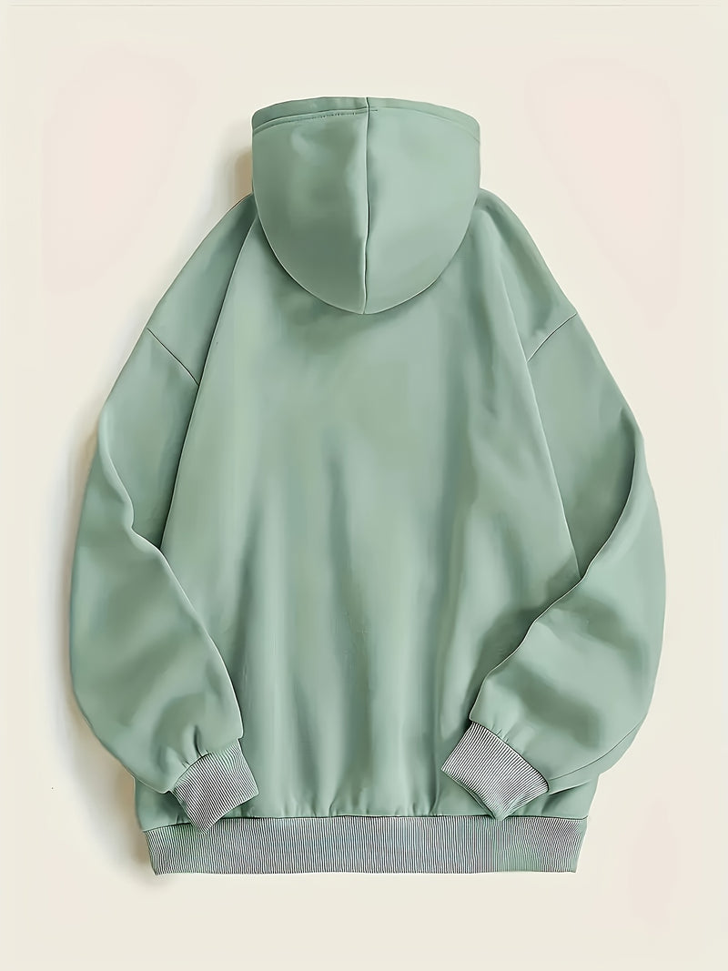 Women's Casual Cat Print Hoodie.