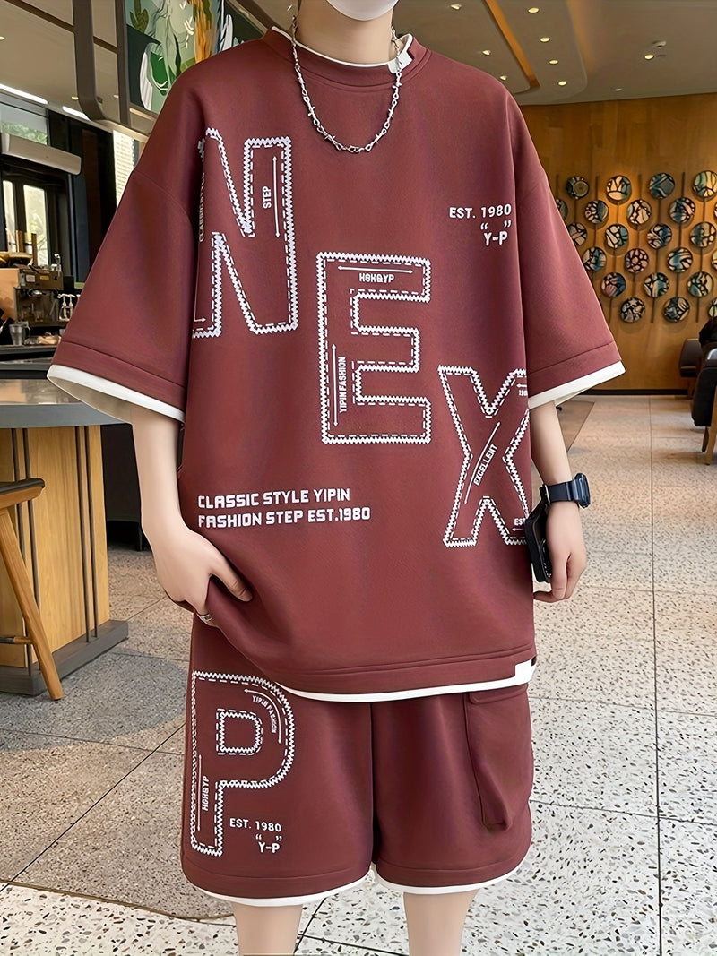 Sportswear Set, Youth Student Casual Two-Piece Outfit.