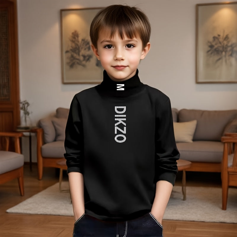 Autumn/Winter Children's Base Layer Shirt, New Heated Long-Sleeve T-Shirt.