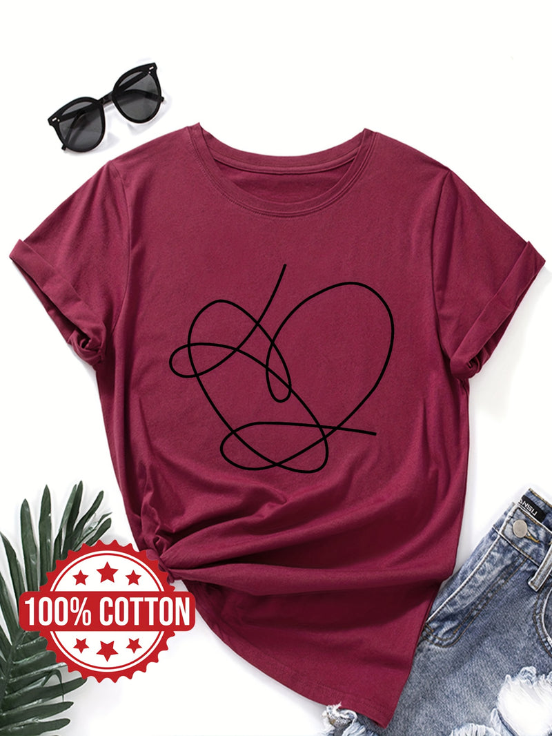 Women's Minimalist Modern Abstract T-Shirt.