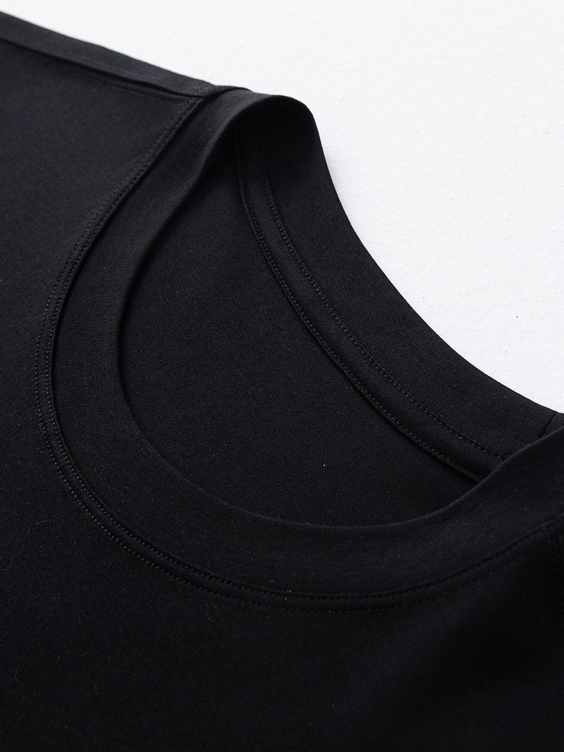 3pcs Men's Cotton T-Shirts - Slim Fit Short Sleeve Crew Neck Summer Tees.