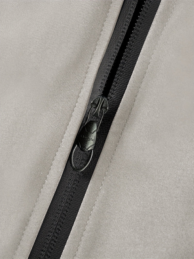 Men'S Casual Bomber Jacket | Spring-Autumn, Non-Stretch, Baseball Collar.