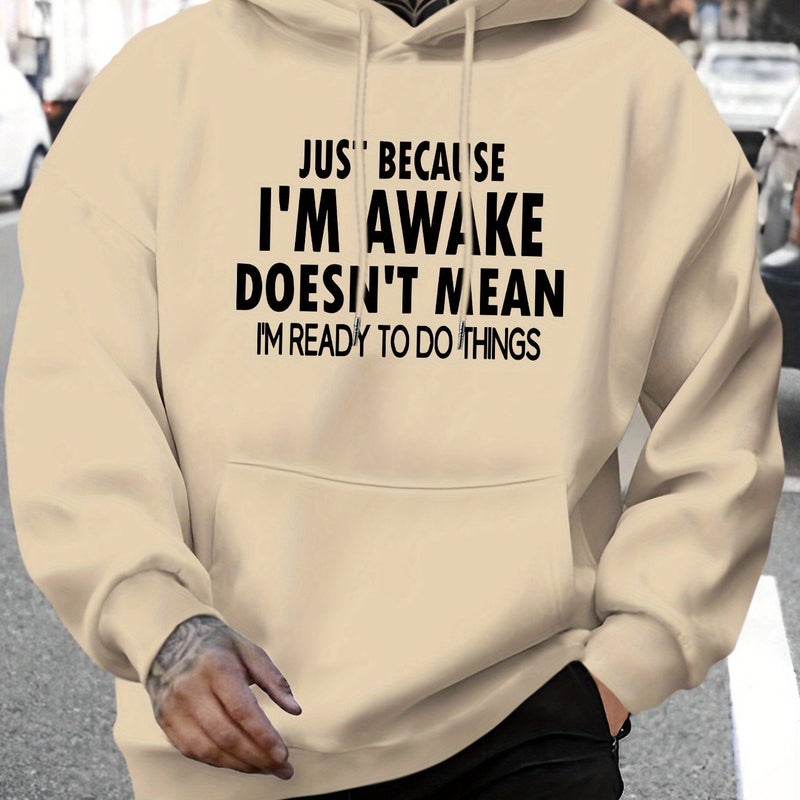 Men's New Stylish Hoodie with a Letter Print.