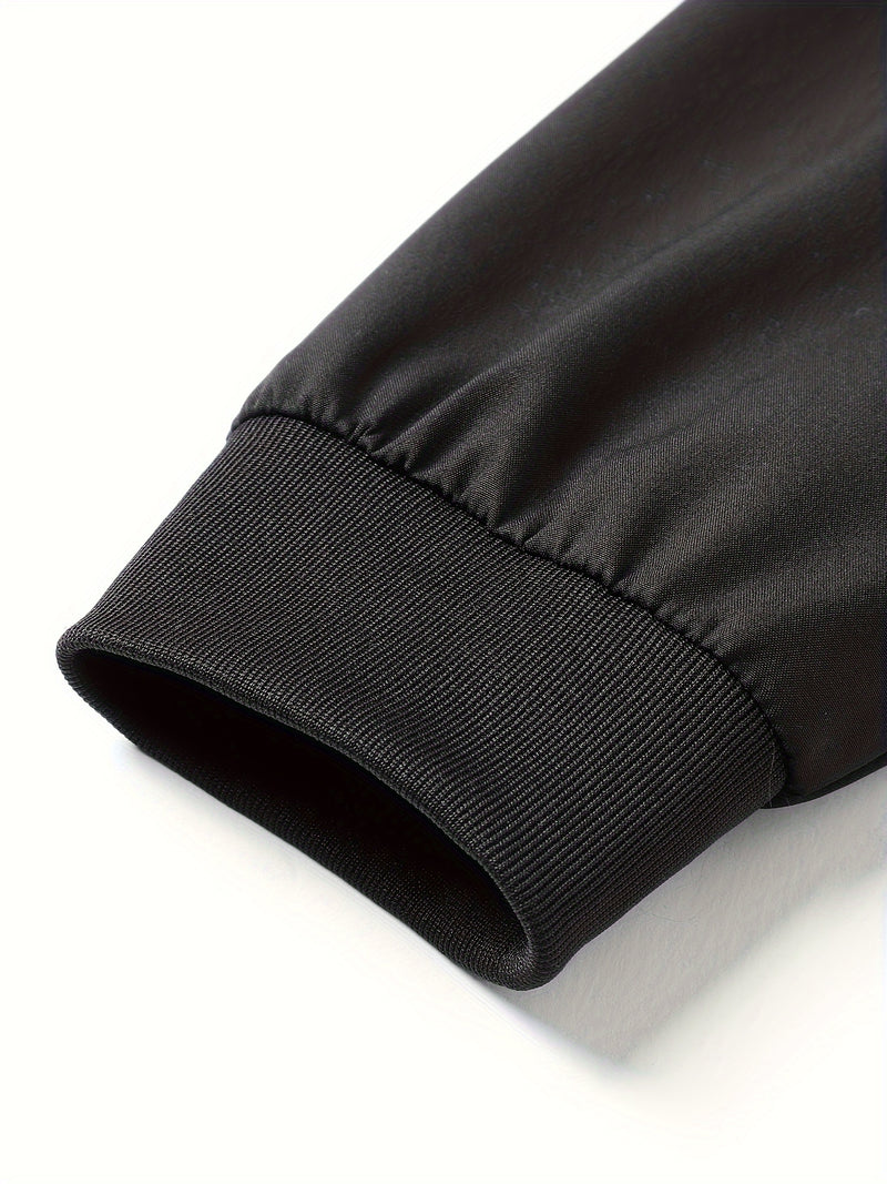 Men'S Casual Versatile Jacket for Young Adults, Stylish Baseball Coat.