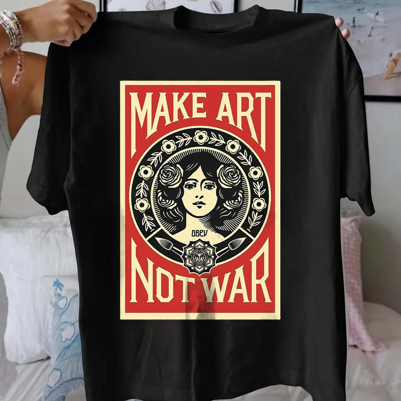 Women's Retro Black T-Shirt.