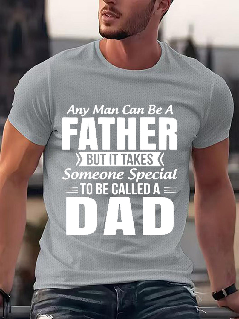 Men’s Short-Sleeved Round Neck, Knitted Fabric That Is Easy And Comfortable.