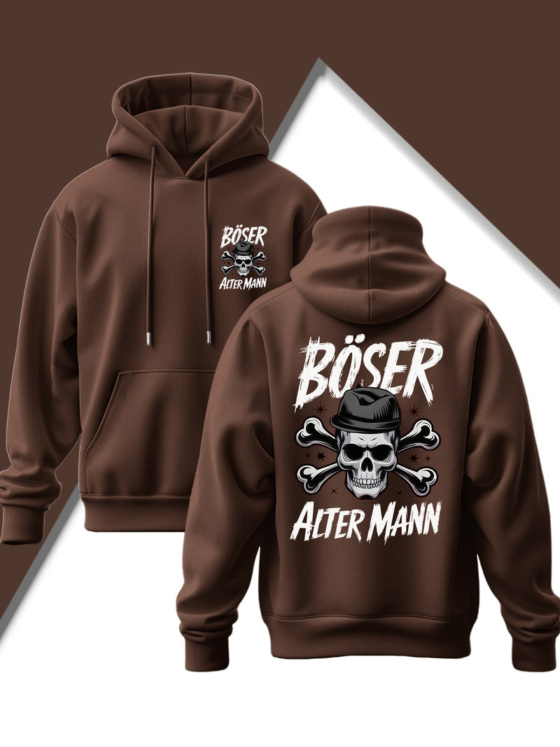 Men's Edgy Gothic Hooded Sweatshirt.