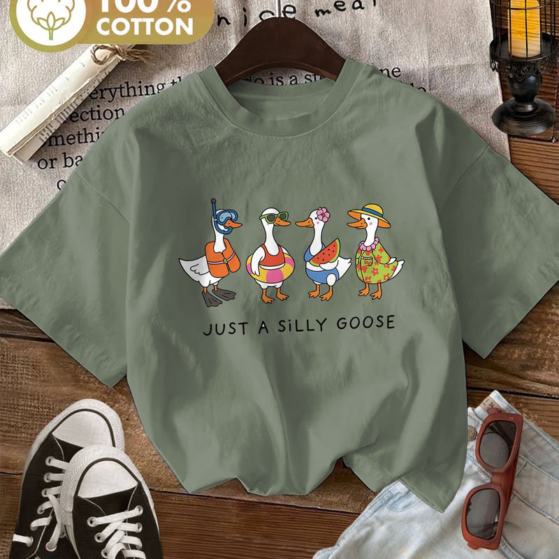 Women’s Round Neck Short Sleeve T-Shirt.