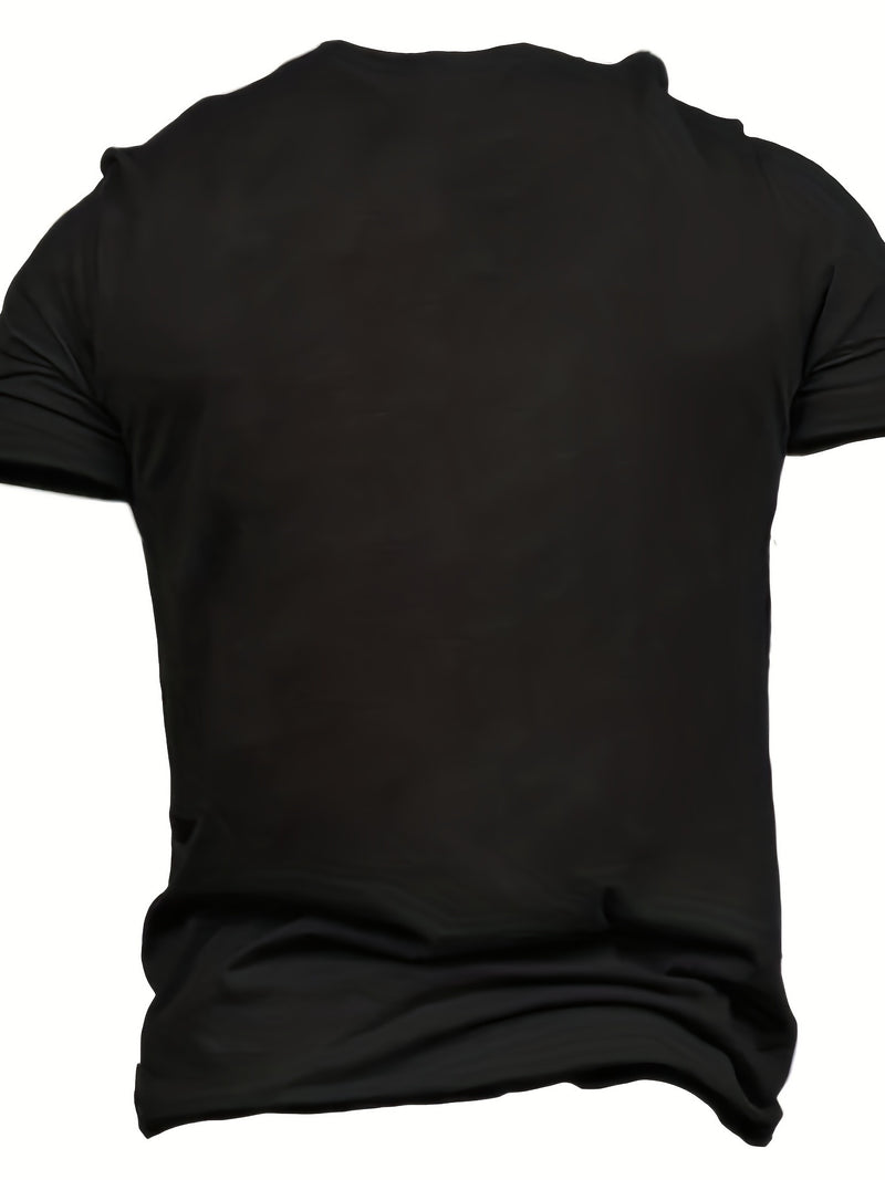 Men's Short-sleeved T-shirt Simple English.