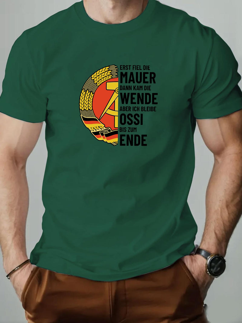 Men's Casual Crew Neck Short T-Shirt.