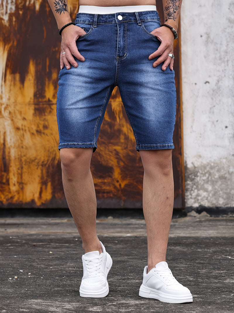 Men's Denim Shorts.