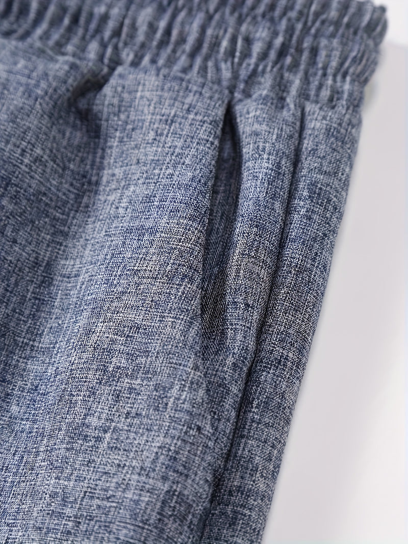 Men's Fashion Classic Solid Color Textured Fabric Button.