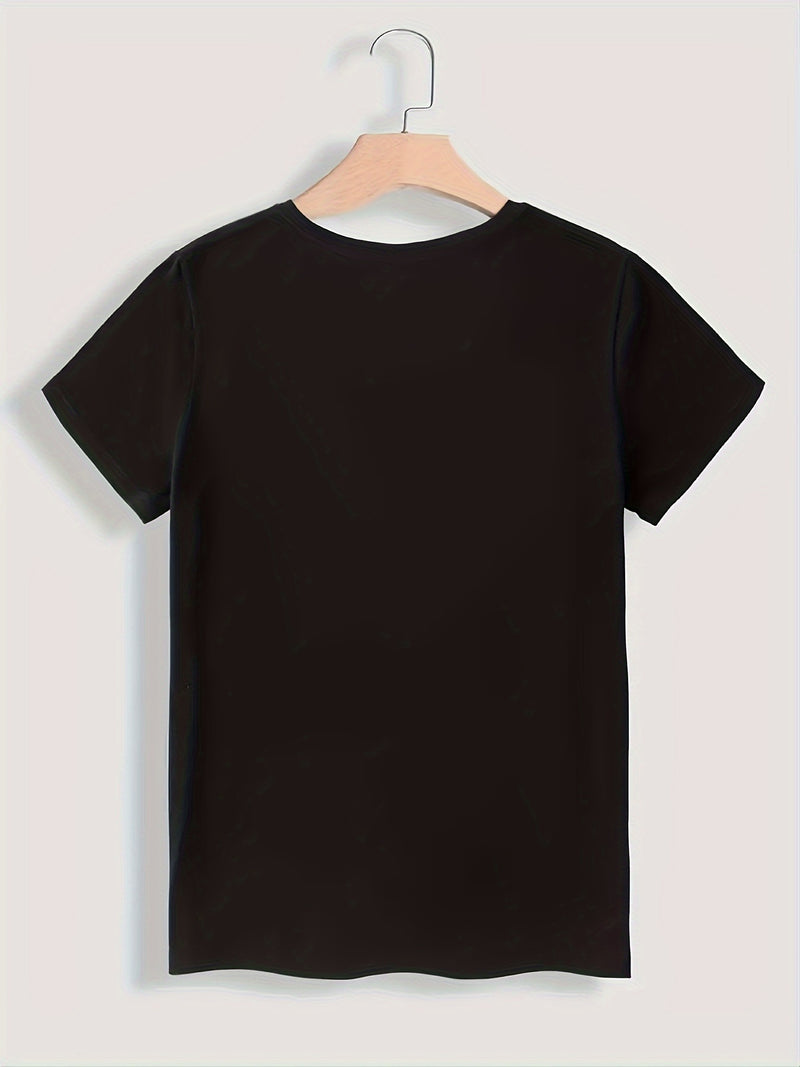 Women’s Home Casual Round Neck Short-Sleeved Top.