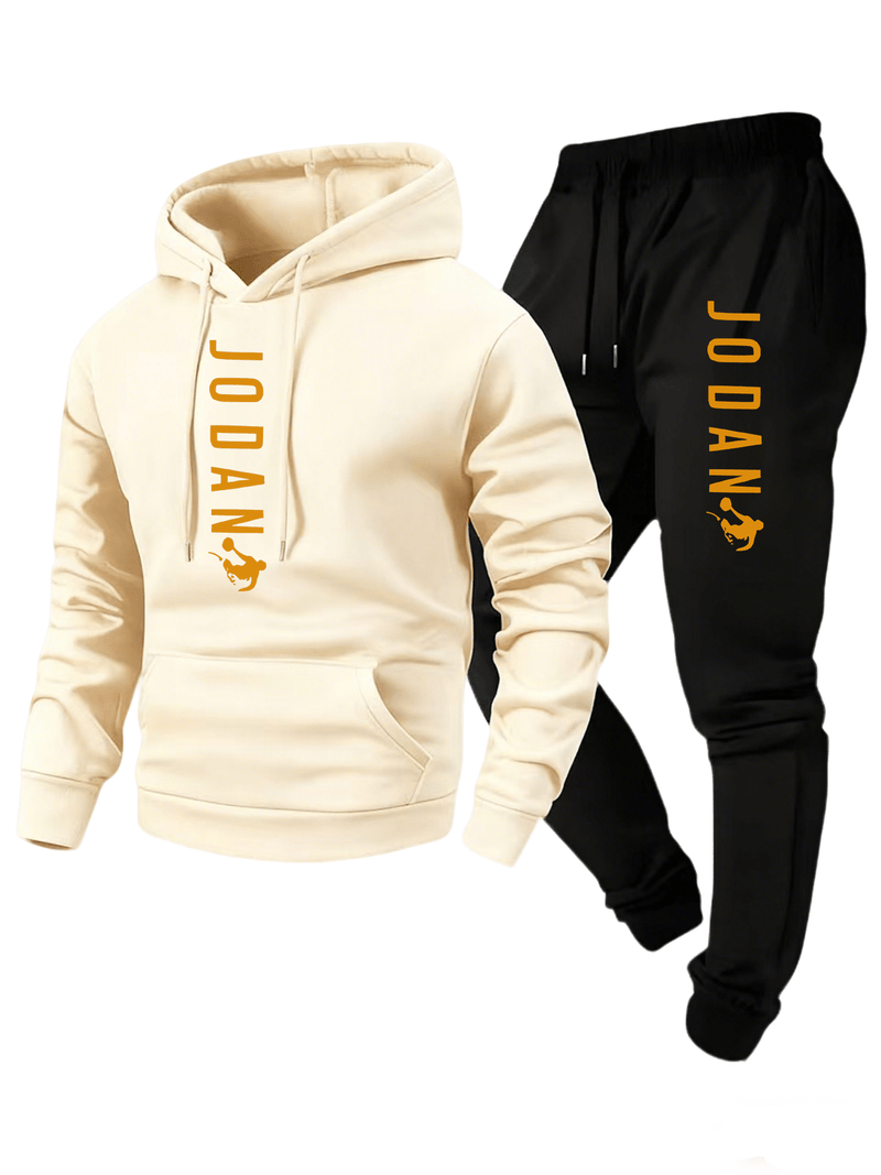 Autumn/Winter Men's -Lined Thick Hooded Sweatshirt and Jogger.