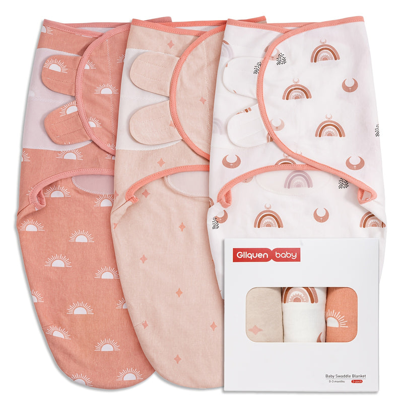 Baby Swaddle Sacks, 3-Pack Newborn Swaddle Wrap.