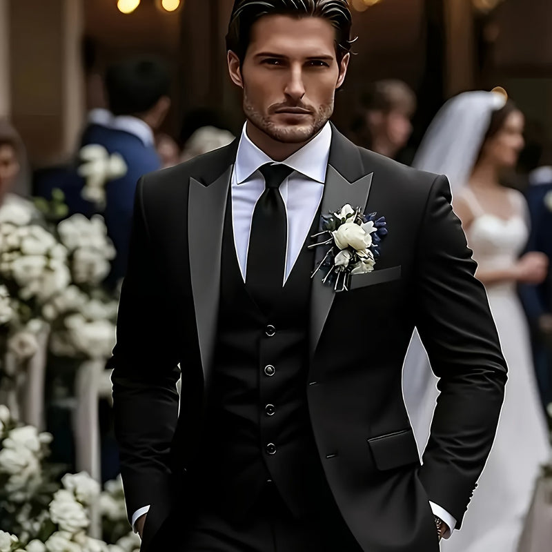 A Men's Three-Piece Suit, Consisting of a Blazer.