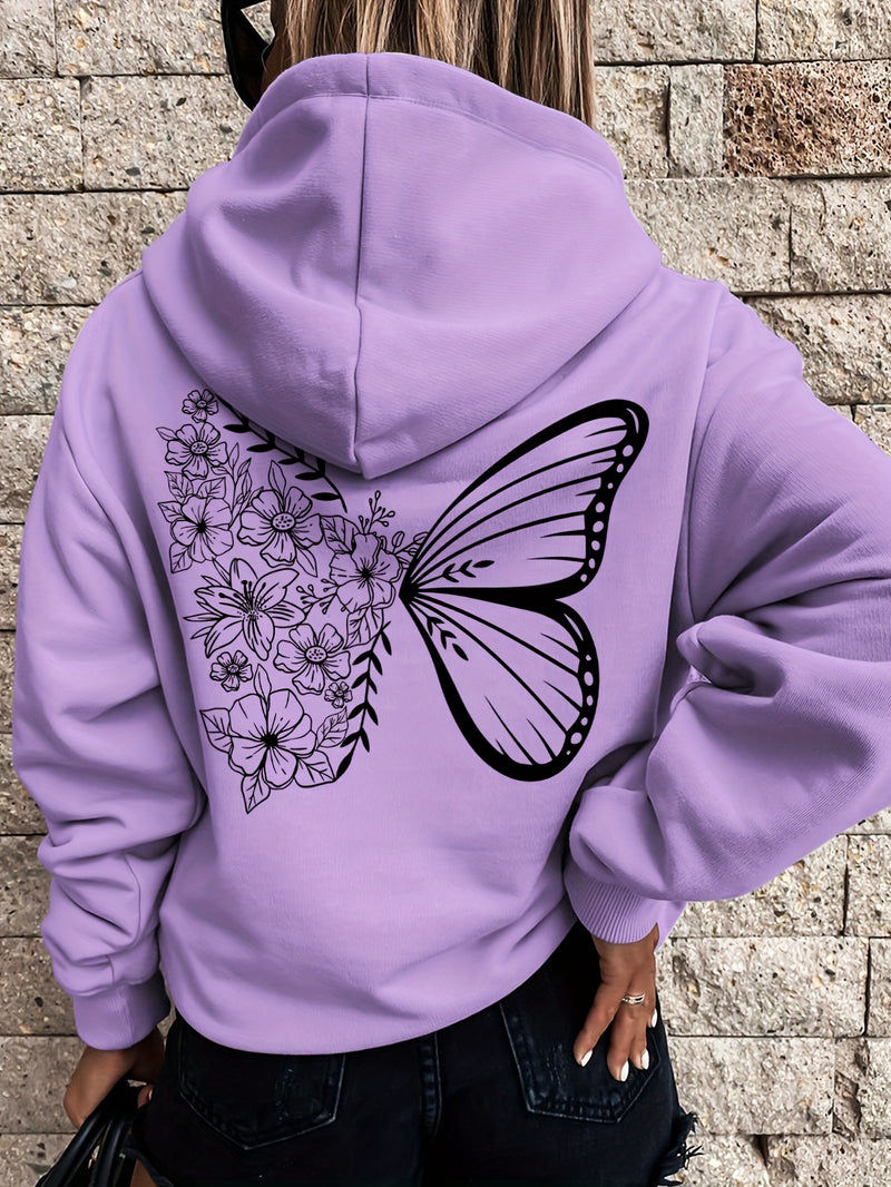 Women's Fashion Casual Creative Alphabet Drawing Fashion Trend S Hoodie.
