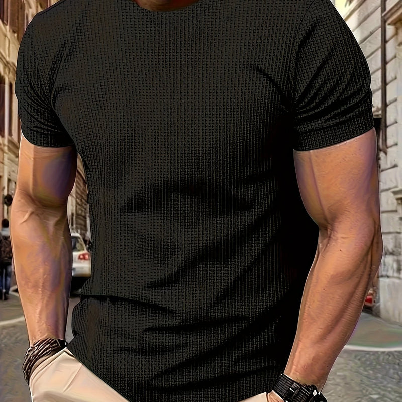Men's T-Shirt, Cool And Breathable with a Round Neck And Short Sleeves.