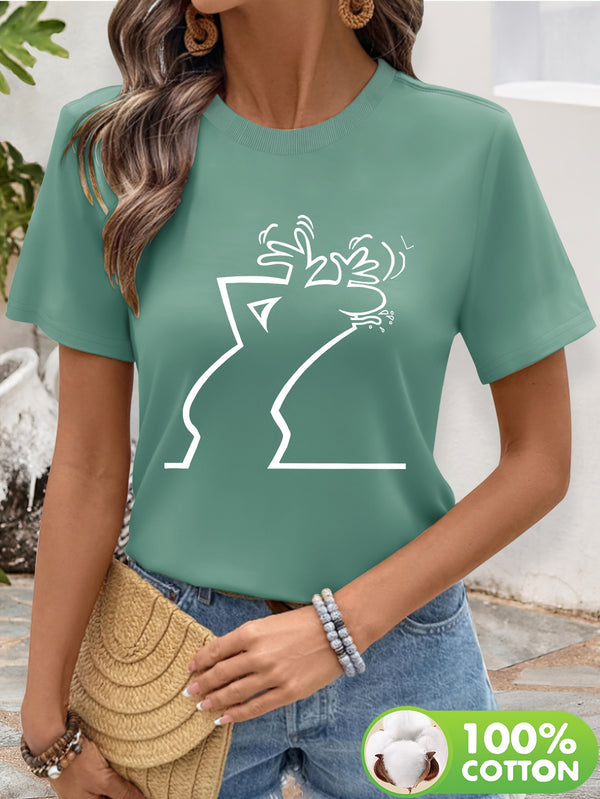 Women’s Geometric Print T-Shirt.