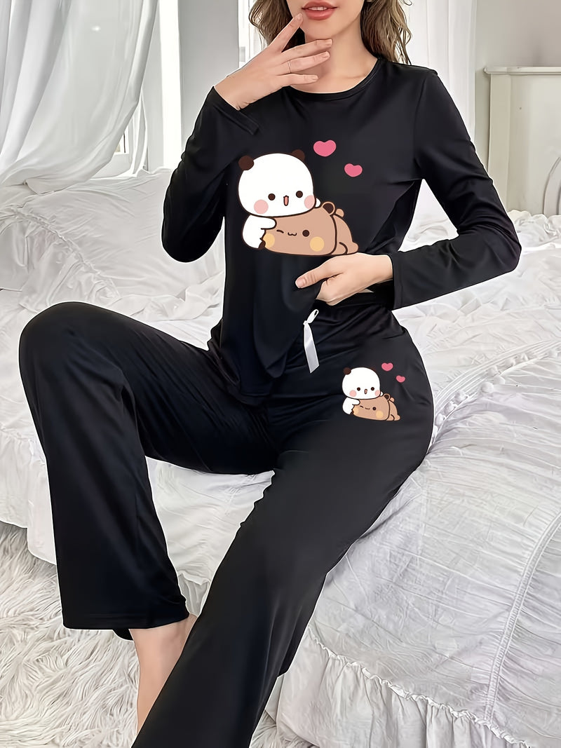 Women's home clothing two-piece set.