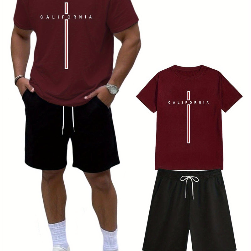 Plus-Size Men's Casual Short-Sleeve Shirts Paired.