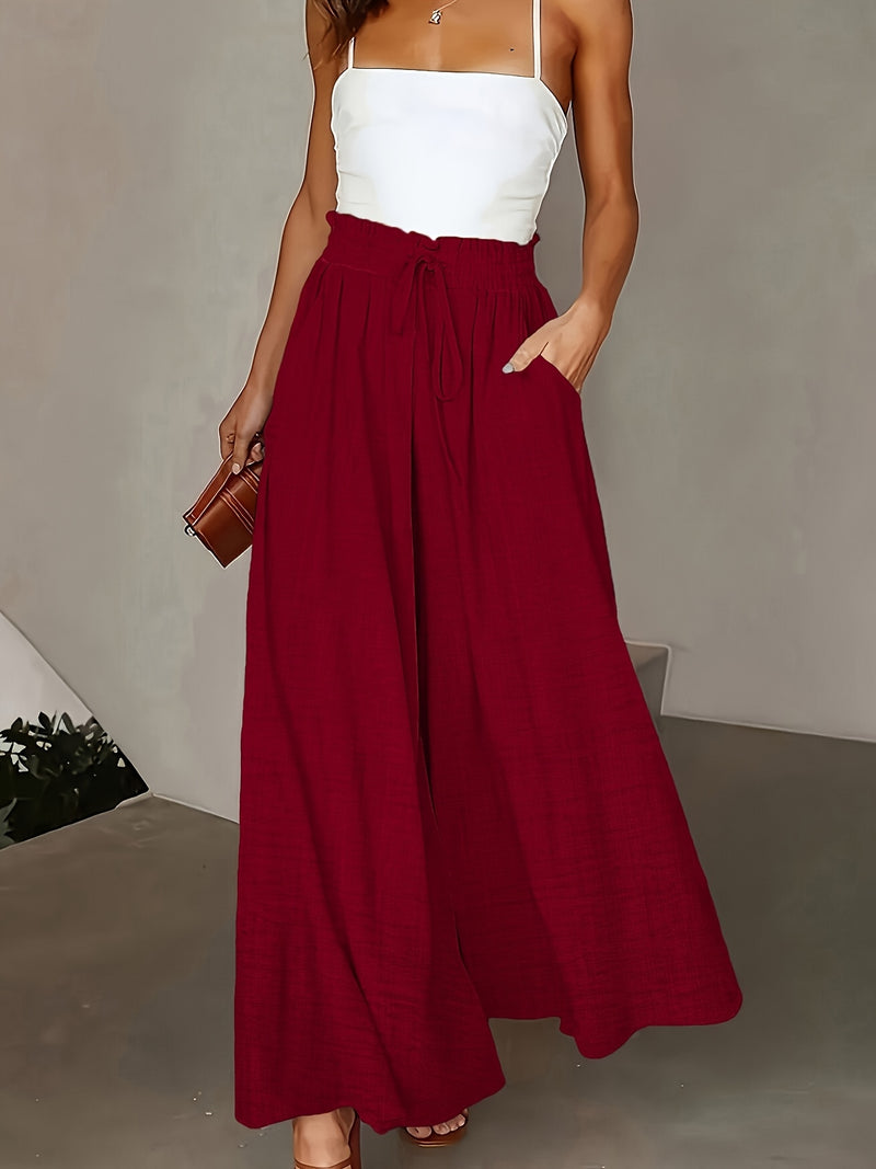 Spring And Autumn Women's Loose Long Pants.