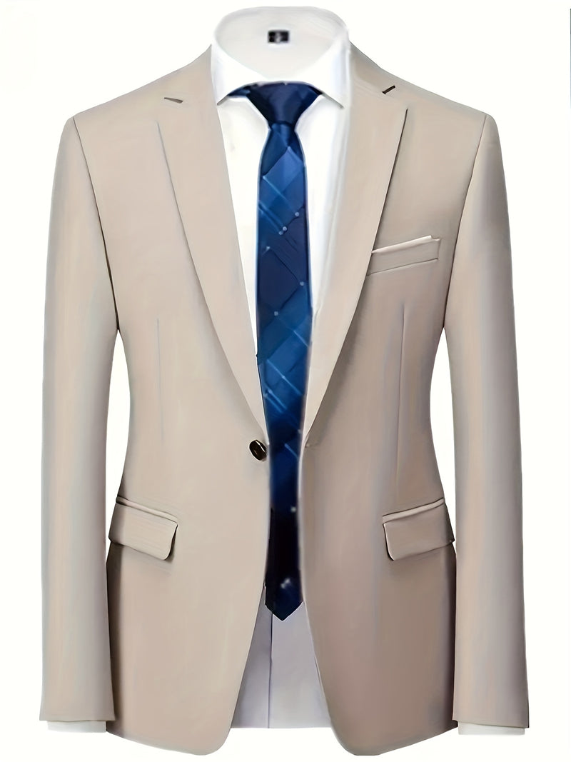 Men's Two-Piece Suit Set, Including Jacket and Trousers.