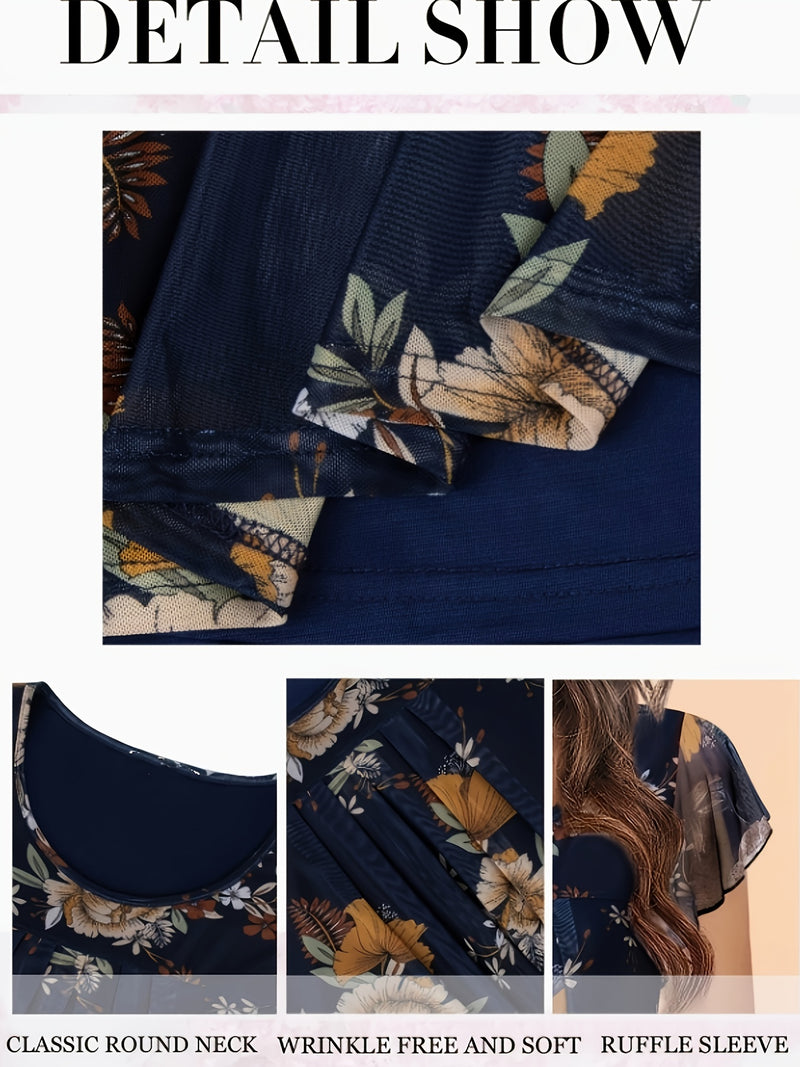 Women's Elegant Short Sleeve Blouse.