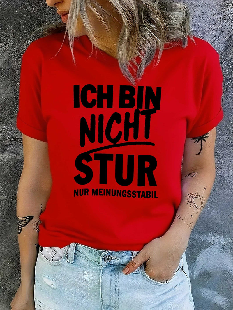 Women's T-Shirt with Short Sleeves.