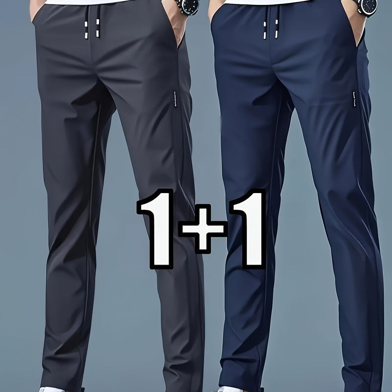 2-pcs Men's Quick-Dry Breathable Jogger Pants.