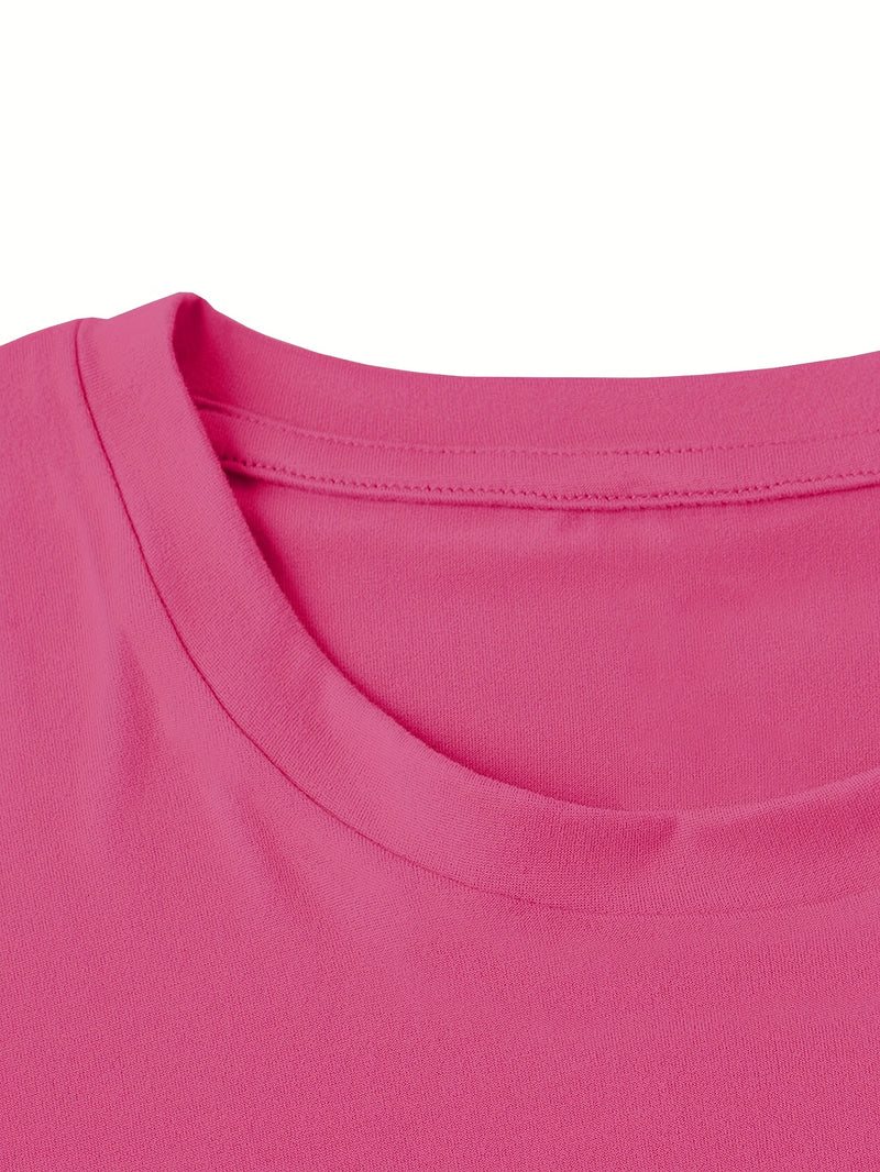 Women’s Casual Short-Sleeve T-Shirt with a Floral Graphic Print.