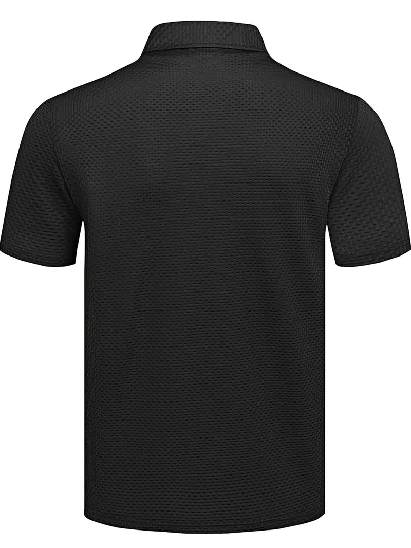 Plus Size Men's Summer Short Sleeve Shirt.