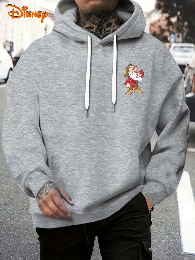 Men's Hoodie - Seven Dwarfs Cartoon Cute Pattern Hoodie.