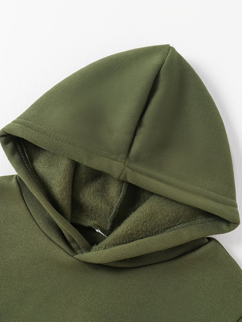 Boys' Autumn/Winter Casual English Letter Graphic Fist Bump.