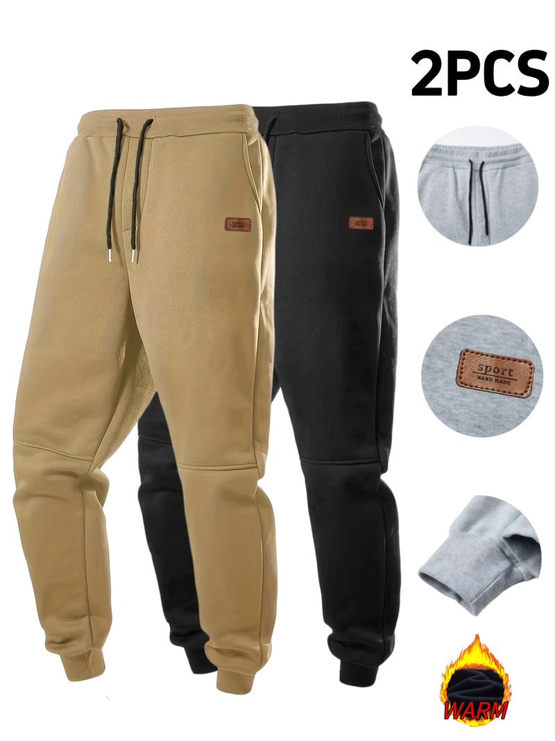 2pcs Men's Autumn Winter Casual Pants.