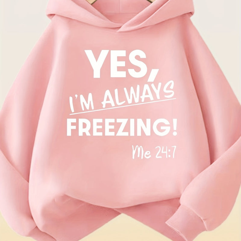 Women’s Comfortable Thickened Fleece Hoodie.