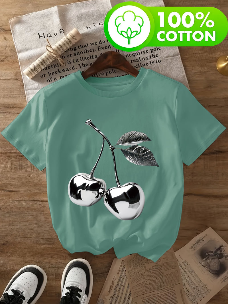 Women's Pure Cotton Fashion T-Shirt.