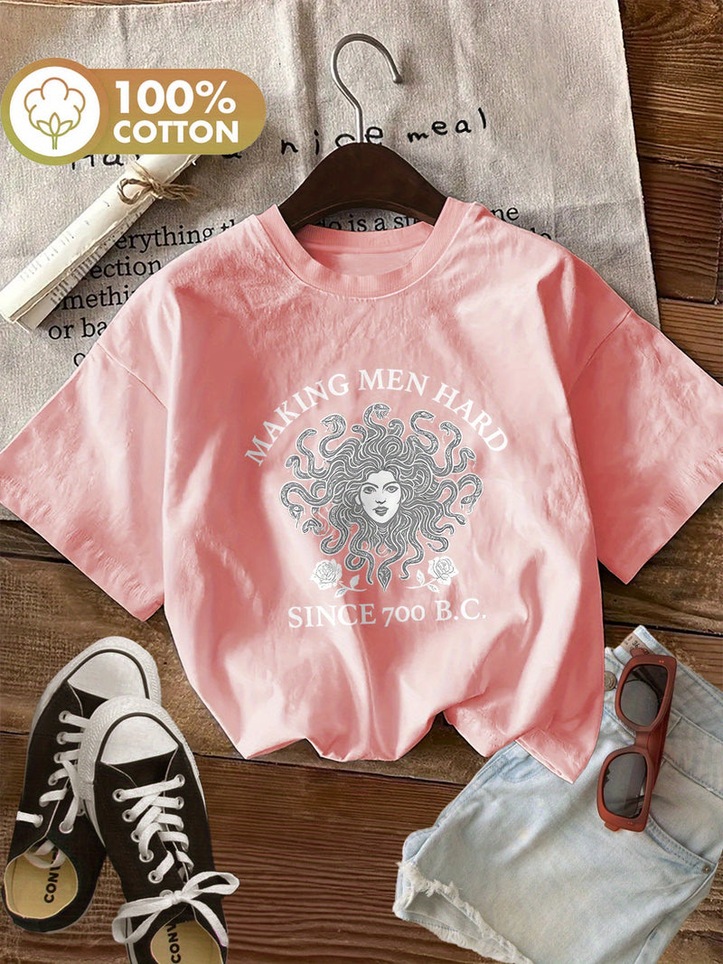 Women's Top for Spring And Summer, Short Sleeves.