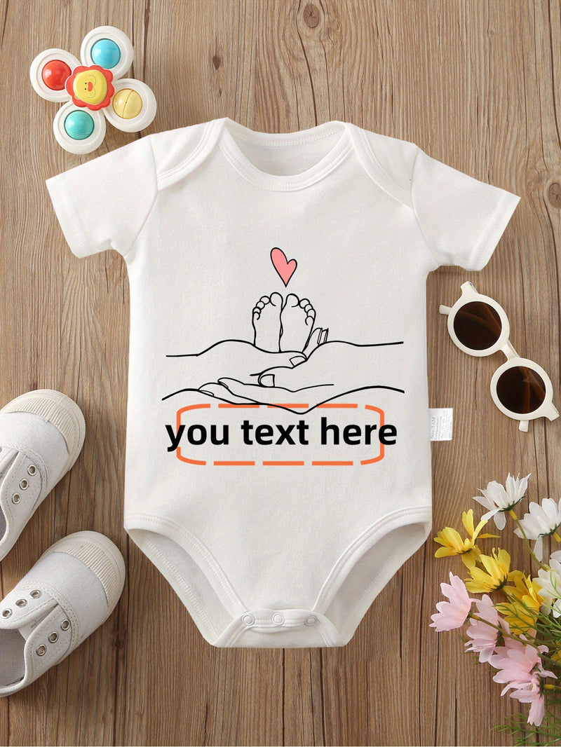 Custom Text Baby Onesie with Name/Text.