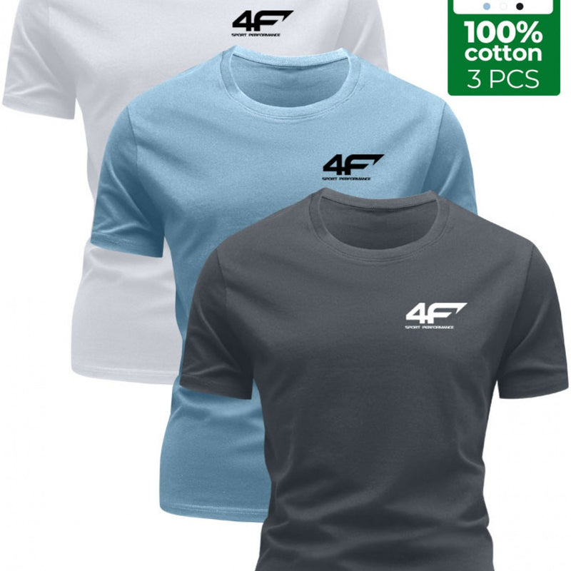3pcs Men’s T-Shirts - Unique Print Tees.